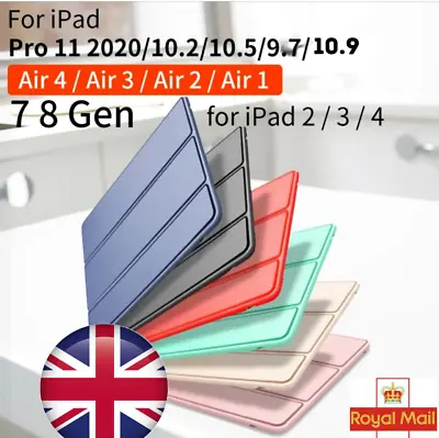 £5.49 • Buy Leather Magnetic Smart Case For IPad  Air 1/2/3/4 Mini 9.7 10.9 10.2 Pro 10.5 11
