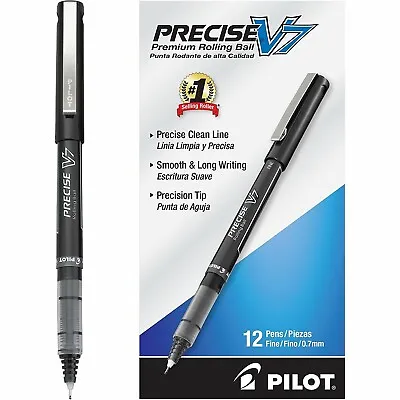 12 Pack - Pilot Precise V7 Stick Rolling Ball Pens Precision Point Ink .7mm • $18.95