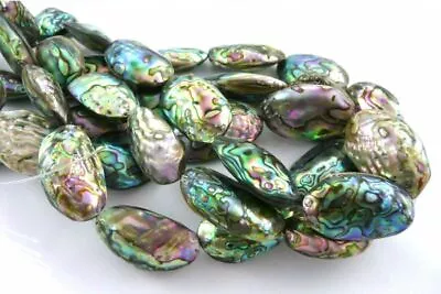 Clearance-abalone Coin Oval Rectangle Teardrop Random Gemstone Beads  • £7.49