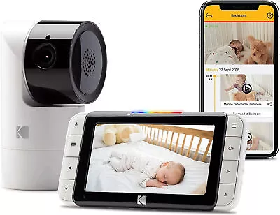 KODAK Cherish C525 5  Intelligent Video Monitor Smart Baby +Camera Night Vision • £36.79