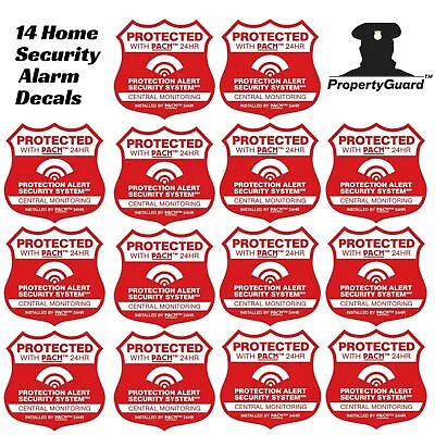 14 Alarm Stickers Home Business Window Doors Decals UV Outdoor 3  Protection • $6.95