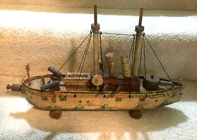 Antique - Vintage R. Bliss / Reed Wooden  Rover  Toy Ship / Boat From The 1800's • $699.99