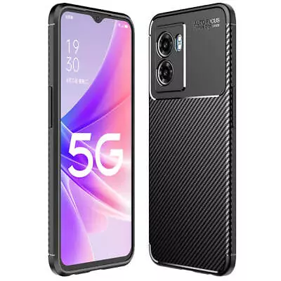 $15.98 • Buy OPPO A57/5G A57S A77 5G Realme Q5i Shockproof Carbon Fibre Protective Case Cover