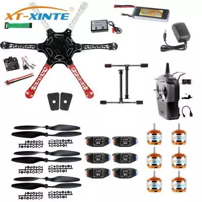XT-XINTE F550 Airframe RC Hexacopter Drone Kit DIY PNF With Kkmulticopter FC • $499.33