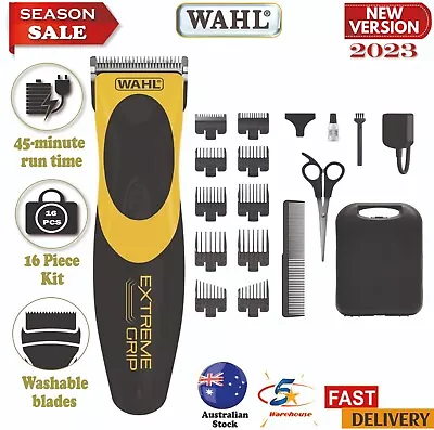 Wahl Extreme Grip Pro Cordless Electric Hair Clipper Rechargeable Mens Haircut • $162.58