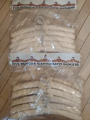 Vintage Padded And Scented Satin Hangers New In Sealed Bag (package Of 5)  • $9.99