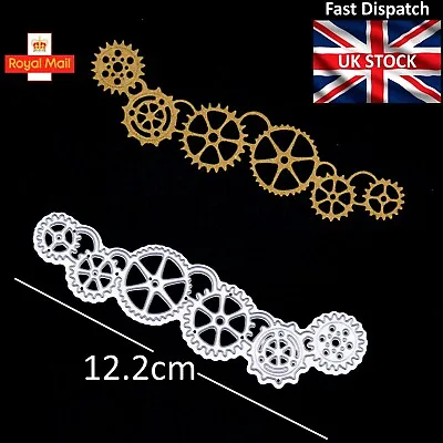 Set Of Cogs Metal Cutting Die Steampunk Card Making Scrapbooking *UK SELLER* C2 • £4.40