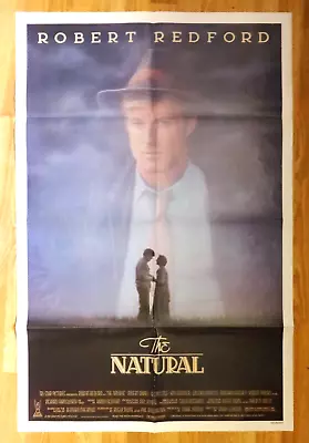 THE NATURAL - Robert Redford & Glenn Close - 1984 Original Movie Poster 27x41  • $12.75