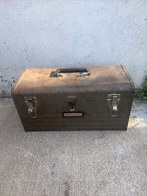 Vintage CRAFTSMAN 1960s Toolbox W/Tray 18  Long CROWN Logo MADE IN USA • $49.99