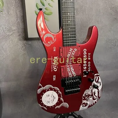 Moon Metallic Red Electric Guitar FR Bridge Moon &Stars Inlay Fast Ship 24F • $277