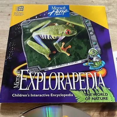 Microsoft Explorapedia PC CD ROM The World Of Nature Children’s Interactive 1994 • £4.99