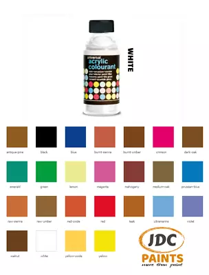 Polyvine Acrylic Colourant Paint Tint White 50g • £6.99