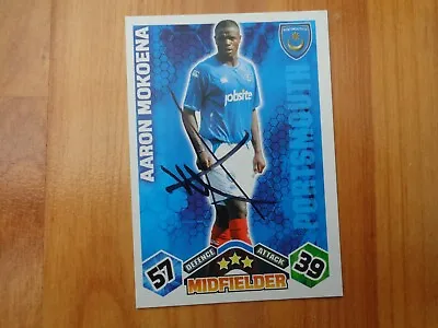 £4.99 • Buy Genuine Hand Signed Aaron Mokoena Portsmouth Fc Match Attax 2009-2010 Card