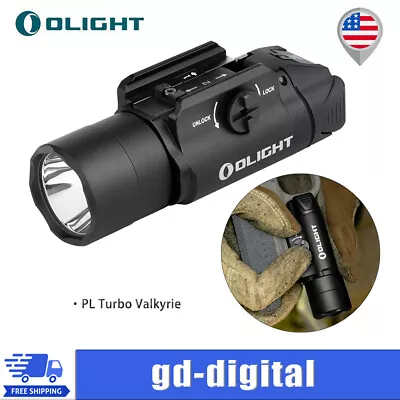 Olight PL Turbo Valkyrie Handgun Light Weaponlight Tactical Flashlight 800 Lumen • $89.99