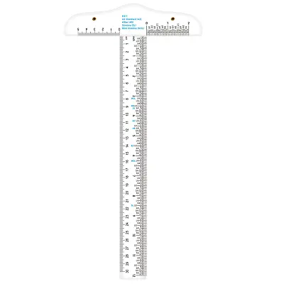 12 Inches/30Cm Acrylic Clear T-Square Ruler Inches And Metric T Square Ruler  • $19.99