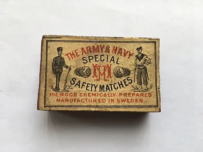 C1910 Vintage The Army&navy Special Patented Safety Matches Matchbox • £7.99