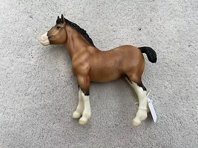 Retired Breyer Horse #1487 Clydesdale Mare & Foal Set Dapple Bay Sabino Draft • $51.29