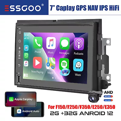 For Ford F150 250 350 F450 7  Carplay Android 12 Car Radio Stereo GPS NAV Camera • $129.49