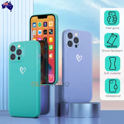 $5.25 • Buy Girly Heart Shockproof Case For IPhone14 13 12 11 Pro Max Mini XR 8 7 SE XS Plus