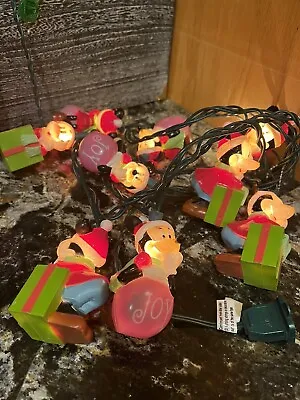 Mickey Minnie Mouse Presents Gifts Joy Christmas Lights Set Of 10 Disney • $23.99