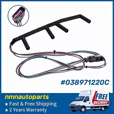 Diesel Glow Plug Harness W/Connector 038971220C For 02-04 VW Jetta Golf GL 1.9L⭐ • $22.99