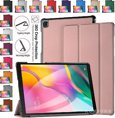 For Samsung Galaxy Tab A 10.1 (2019) Leather Magnetic 360 Smart Cover T510 T515 • £4.97