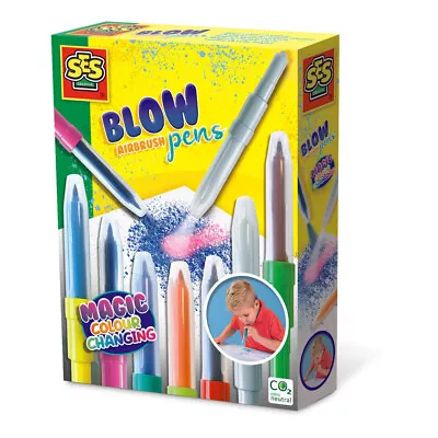 SES CREATIVE Magic Colour Changing Blow Airbrush Pens • £11.99