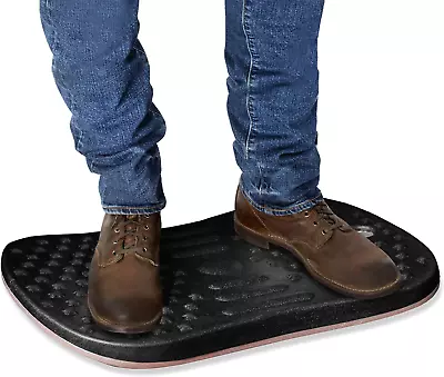 Airlift Premium Anti Fatigue Wooden Balance Wobble Board Mat W/Massage Points F • $76.69