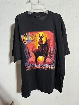 Vintage 2000 Marduk Infernal Eternal T Shirt XL Black Metal Immortal Mayhem Band • $79.99