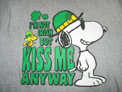 Peanuts SNOOPY  I'm Not IRISH But KISS ME Anyway  (LG) T-Shirt ST. PATRICK'S DAY • $35