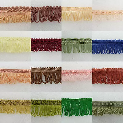 16 TYPE Fringe Cut Loop Braid Gimp Edging Lampshade Blind Costume 1 2 4m+ 973 • £3.25