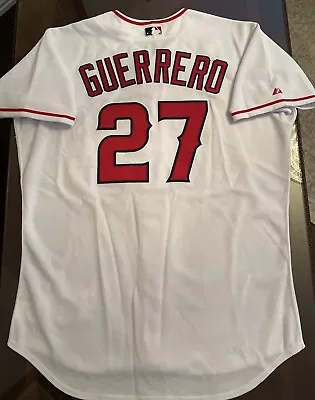 Vladimir Guerrero LA Angels #27 Authentic Majestic On-Field Home Jersey 48/XL • $199.99