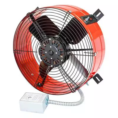 1300 CFM Red Electric Powered Gable Mount Electric Attic Fan • $147.98