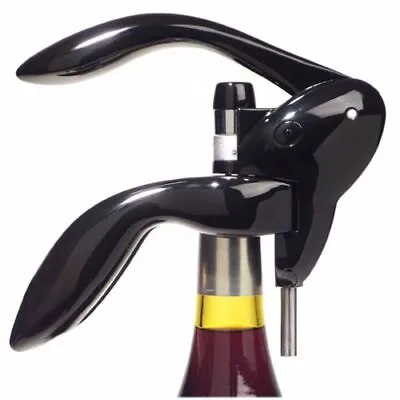 Metrokane Houdini Lever-Style Corkscrew Wine Opener - Black - W2803  • $24.95