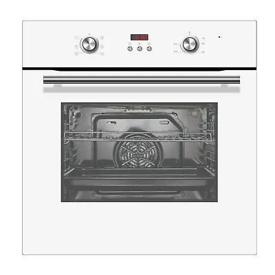 Cookology White Fan Oven Single Electric Built-in Digital Timer 60cm COF605WH • £209.99