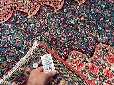 7x10 ORIENTAL RUG ANTIQUE HAND-KNOTTED Handmade Vintage Carpet Geometric 6x9 7x9 • $995