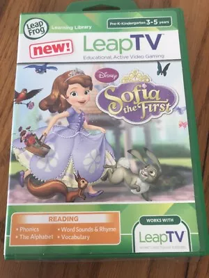 New Sealed LeapFrog LeapTV Disney Sofia The First Educational Video Game • $32.28