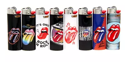 BIC Rolling Stones LIGHTER Cigarette Tobacco BIC Maxi Lighters 10 Pack • $20.99