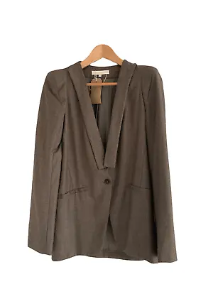 Vanessa Bruno 100% Wool Designer Jacket Brown UK Size S/M • $277.85