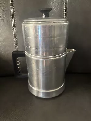 Vintage Comet Drip Maker Coffee Pot Aluminum 7 Cup Camping Stove Top USA • $23.99