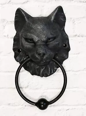 $33.99 • Buy Ebros Faux Stone Mystical Cheshire Cat Gargoyle Door Knocker 7.25  Tall