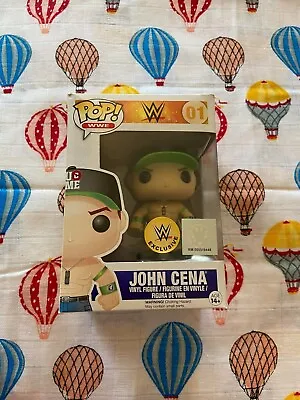 £585 • Buy John Cena Funko Pop Vinyl Figure WWE Shop Exclusive Black Green Cap #01 Vaulted