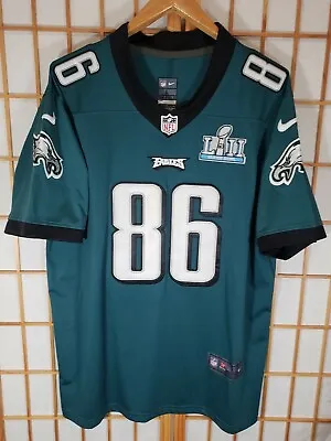 NWOT Nike Philadelphia Eagles Zach Ertz #86 Jersey Men's Size L Super Bowl LII  • $99