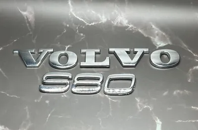 07 08 09 10 11 12 13 Volvo S80 Rear Trunk Chrome Emblem Badge Name Oem 2007-2013 • $12.60