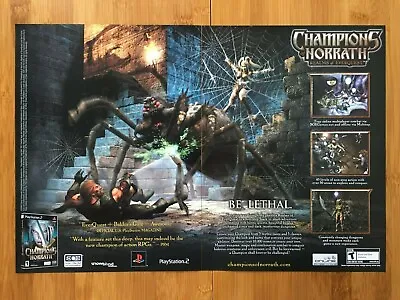 Champions Of Norrath PS2 Playstation 2 2003 Print Ad/Poster Official EverQuest • £17.09