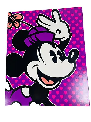 Disney Minnie Mouse Stuff Kids 3 Ring Folders For Binder Die-cut Unpunched • $12.99