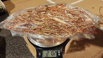 2LBS 100% Solid Premium Copper Bare Bright 12 Gauge 2LBS Many Uses Thick Pieces  • $5.99