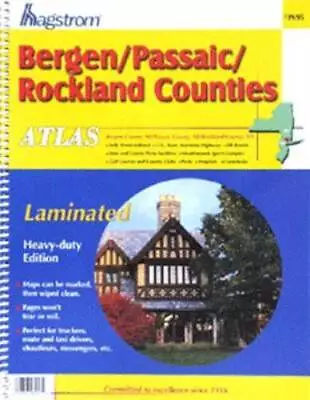 BergenPassaicRockland Laminated Atlas - Paperback By Hagstrom - GOOD • $24.97