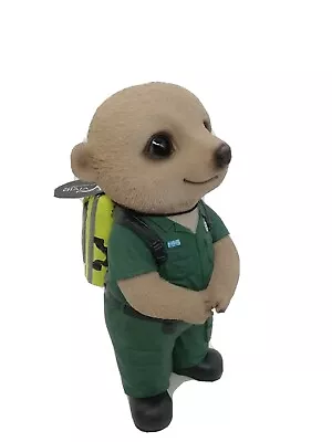 Vivid Arts Baby Meerkat Paramedic With Backpack-Home/Garden Decoration Ornament • £27.99