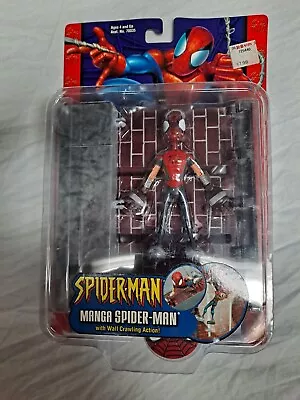 Manga Spiderman With Wall Crawling Action Toy Biz Marvel McFarlane 2002 ⭐Rare⭐️ • $99.99